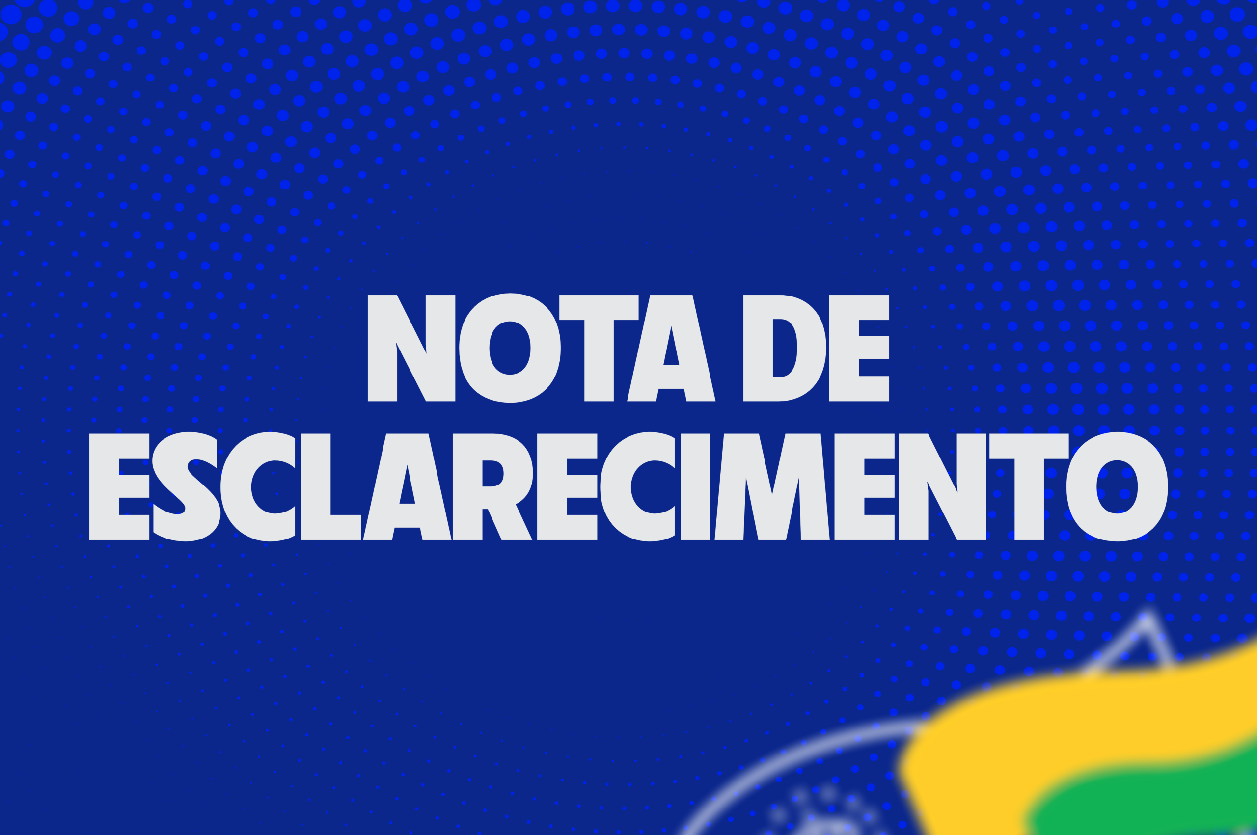 NOTA DE ESCLARECIMENTO