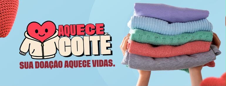 Aquece Coité: campanha de doação de agasalhos acontece de 27 de julho a 7 de agosto